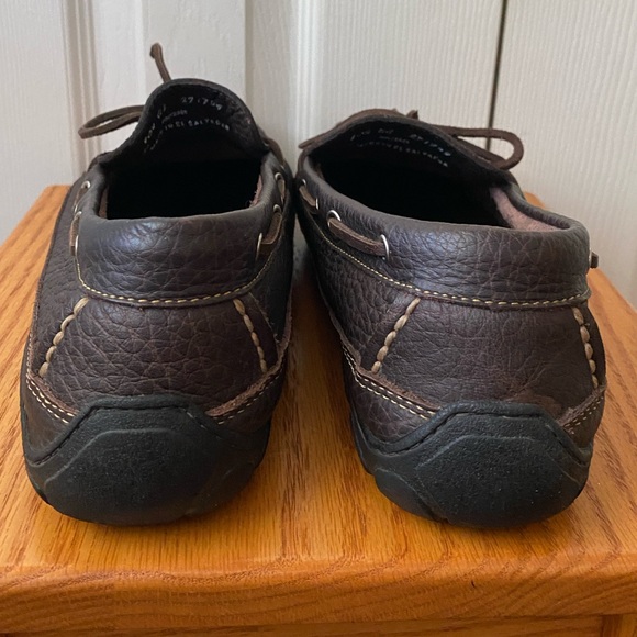 L.L. Bean Dark Brown Pebbled Leather Driving Moccasins SZ 10 1/2 EE EXTRA WIDE - Picture 5 of 8
